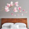 muursticker slaapkamer magnolia kersenbloessem bloemen roze vrolijk