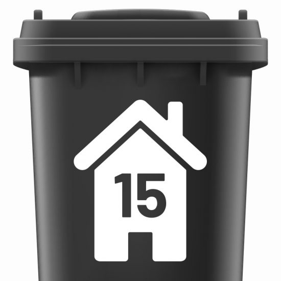 afvalbak stickers cijfers wit zwart container stickers wit afval bak huisnummers container sticker huisnumer kliko