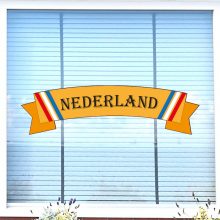 raamsticker ek wk oranje nederland statisch herbruikbaar feest koningsdag